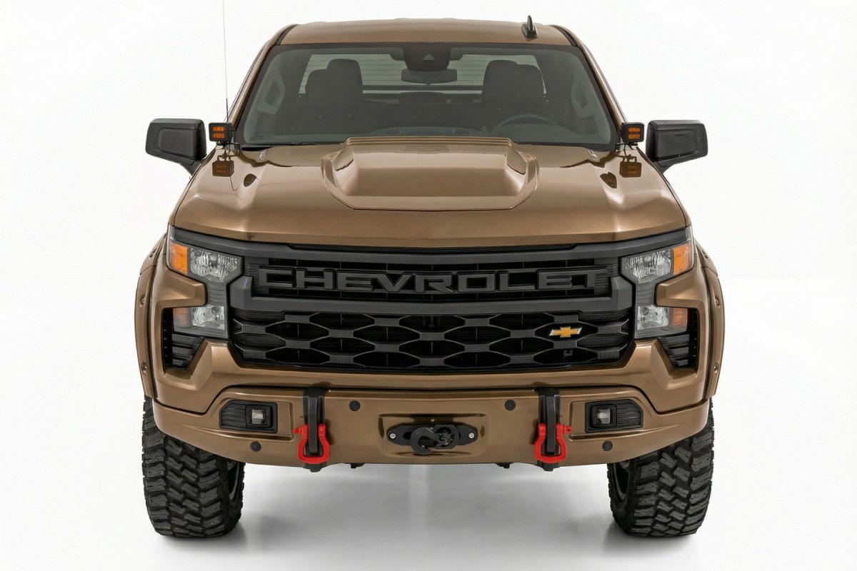 Chevrolet Silverado 1500 Bumper - Front - Rough Country - FXS 12000S - Harvest Bronze - '23-'26